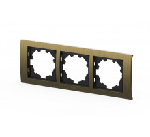 Рамка трехместная ELBI Zena Platin 500-075800-227