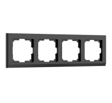Рамка Werkel Stark на 4 поста черный W0041808 4690389161919