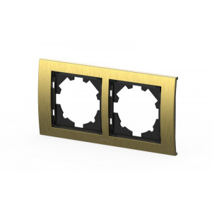 Рамка двухместная ELBI Zena Platin 500-073400-226