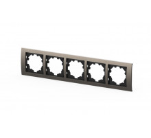 Рамка пятиместная ELBI Zena Platin 500-073000-250
