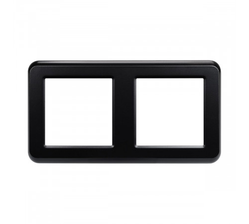 Рамка двухместная Arlight FRM-VERSA-PL-2-BK 043778 Рамка двухместная Arlight FRM-VERSA-PL-2-BK 043778