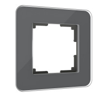 Рамка из стекла на 1 пост Werkel Elite графит 4690389180675 W0012440