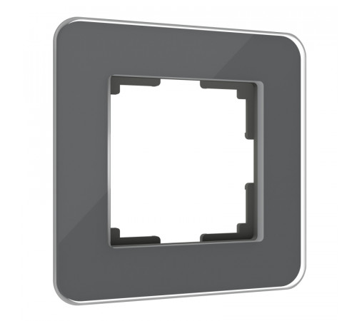 Рамка из стекла на 1 пост Werkel Elite графит 4690389180675 W0012440 Рамка из стекла на 1 пост Werkel Elite графит 4690389180675 W0012440