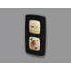 Лицевая панель для розетки с/з со шторками 2USB A+C Ambrella Volt Omega OP6100