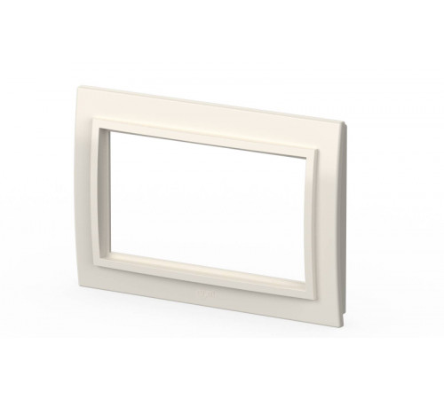 Рамка для двухместной розетки с заземлением ELBI Zena 608-010200-907 Рамка для двухместной розетки с заземлением ELBI Zena 608-010200-907