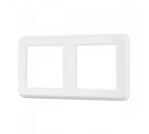 Рамка двухместная Arlight FRM-VERSA-PL-2-WH 043776 Рамка двухместная Arlight FRM-VERSA-PL-2-WH 043776