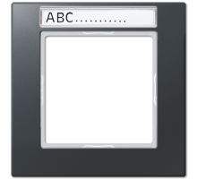 Рамка одноместная с полем для надписи Jung AC581BFNAANM