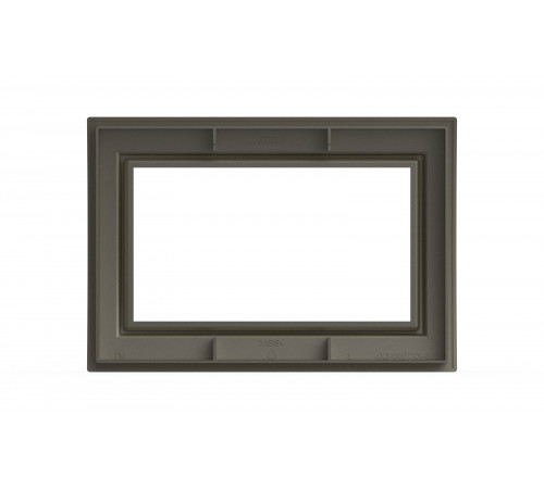 Рамка для двухместной розетки с заземлением ELBI Zena 608-011400-907 Рамка для двухместной розетки с заземлением ELBI Zena 608-011400-907