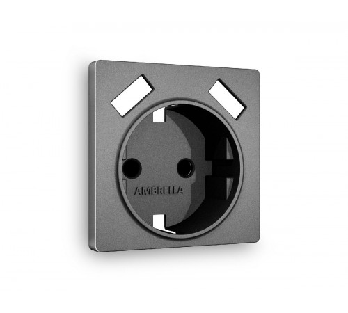 Лицевая панель для розетки с/з со шторками 2USB A+A Ambrella Volt Alfa AP6590