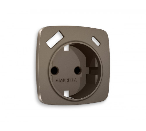 Лицевая панель для розетки с/з со шторками 2USB A+C Ambrella Volt Omega OP6400 Лицевая панель для розетки с/з со шторками 2USB A+C Ambrella Volt Omega OP6400