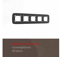 Рамка пятиместная Arte Milano 505.05-5.black