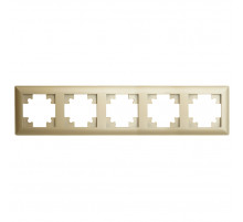 Рамка пятиместная Stekker PFR00-7005-08 Катрин 49610