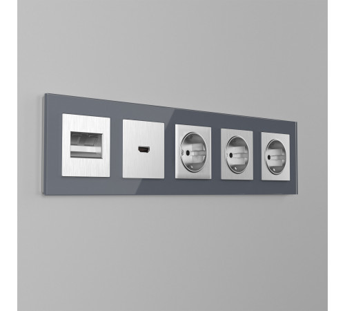 Накладка для двойной розетки Еthernet Werkel 4690389159947 W1191109 Накладка для двойной розетки Еthernet Werkel 4690389159947 W1191109