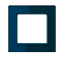 Рамка одноместная Jung AC581GLNB