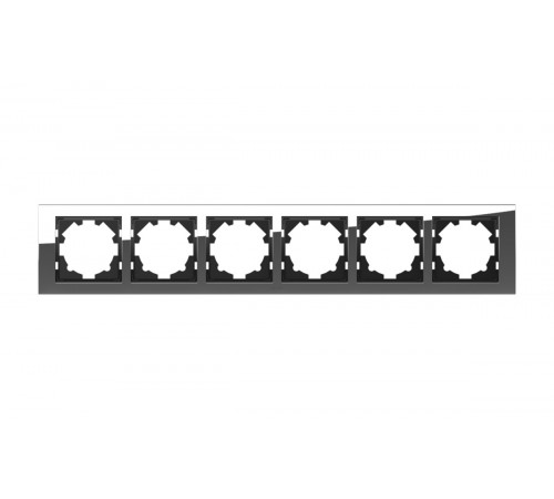 Рамка шестиместная ELBI Zena Platin 500-073100-252 Рамка шестиместная ELBI Zena Platin 500-073100-252