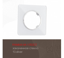 Рамка одноместная Arte Milano 502.13-1.silver
