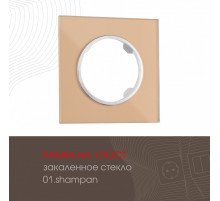 Рамка одноместная Arte Milano 502.01-1.shampan