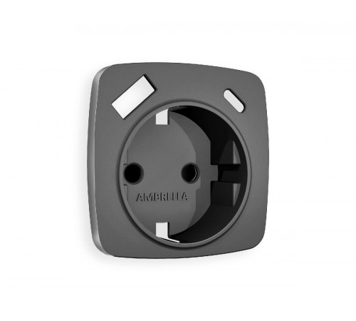 Лицевая панель для розетки с/з со шторками 2USB A+C Ambrella Volt Omega OP6600 Лицевая панель для розетки с/з со шторками 2USB A+C Ambrella Volt Omega OP6600