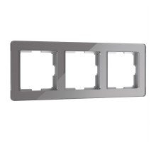Рамка на 3 поста Werkel Acrylic графит 4690389184895 W0032704