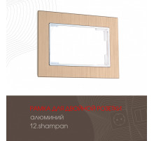 Рамка для двойной розетки Arte Milano 503.12-double.shampan
