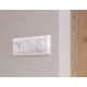 Лицевая панель для розетки с/з со шторками 2USB A+C Ambrella Volt Alfa AP2100