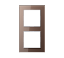 Рамка двухместная Jung AC582GLMO