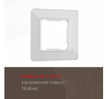 Рамка одноместная Arte Milano 503.14-1.silver