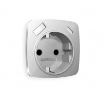 Лицевая панель для розетки с/з со шторками 2USB A+C Ambrella Volt Omega OP4100