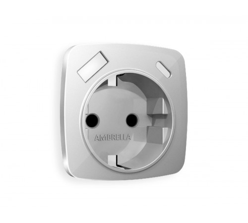 Лицевая панель для розетки с/з со шторками 2USB A+C Ambrella Volt Omega OP4100 Лицевая панель для розетки с/з со шторками 2USB A+C Ambrella Volt Omega OP4100
