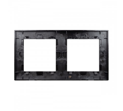 Рамка двухместная Arlight FRM-PRESTO-ALS-2-BK 043855 Рамка двухместная Arlight FRM-PRESTO-ALS-2-BK 043855