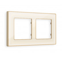 Рамка двухместная Ambrella Volt Arctic AF580342