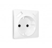 Лицевая панель для розетки с/з со шторками 2USB A+C Ambrella Volt Alfa AP1300