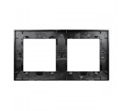 Рамка двухместная Arlight FRM-GLARE-GS-2-BK 043797