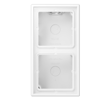Коробка двухместная Jung LS582AWWM
