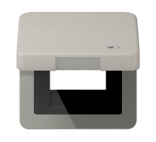 Рамка с подпружиненной крышкой для USB-механизмов Jung CD590KLUSBPT