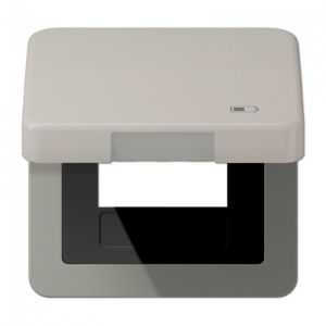Рамка с подпружиненной крышкой для USB-механизмов Jung CD590KLUSBPT