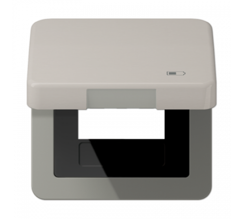 Рамка с подпружиненной крышкой для USB-механизмов Jung CD590KLUSBPT