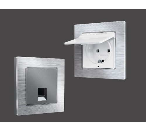 Рамка двухместная Ambrella Volt Platos AF550102