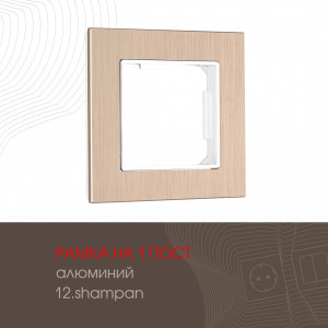 Рамка одноместная Arte Milano 503.12-1.shampan