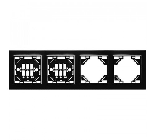 Рамка 4-местная горизонтальная Stekker PFR00-9004-03 39485 Рамка 4-местная горизонтальная Stekker PFR00-9004-03 39485
