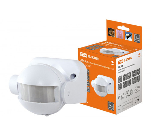 Датчик движения инфракрасный TDM Electric ДДС-02 SQ0324-0007