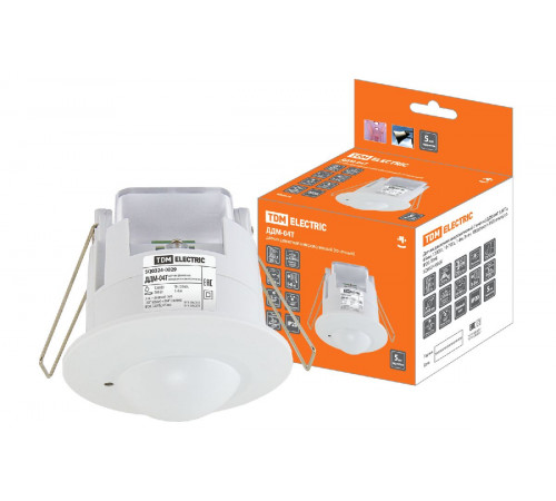 Датчик движения микроволновый TDM Electric ДДМ-04 SQ0324-0029 Датчик движения микроволновый TDM Electric ДДМ-04 SQ0324-0029
