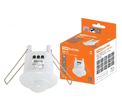Датчик движения инфракрасный TDM Electric ДДТ-02 SQ0324-0026