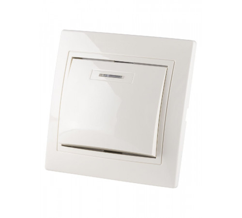 Выключатель одноклавишный с подсветкой Таймыр TDM Electric SQ1814-0104 Выключатель одноклавишный с подсветкой Таймыр TDM Electric SQ1814-0104