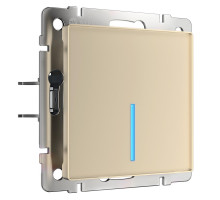 Сенсорный выключатель одноклавишный с функцией Wi-Fi Werkel шампань W4510611 4690389171284