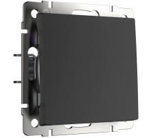 Перекрестный переключатель Werkel одноклавишный черный матовый W1113008 4690389156687