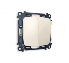 Комплект механизма 2-кл проходного выключателя Ambrella Volt Omega MO303020