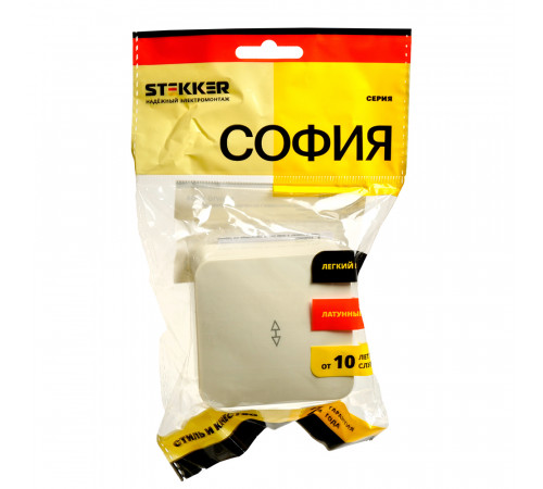 Переключатель одноклавишный Stekker София 49478 MSW10-12-04