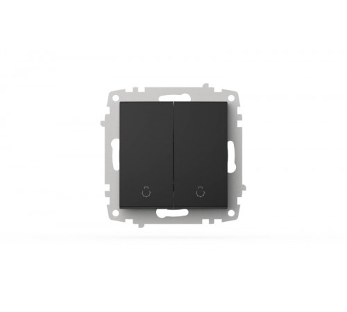 Выключатель двухклавишный ELBI Zena Vega 609-014800-257 Выключатель двухклавишный ELBI Zena Vega 609-014800-257