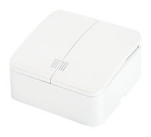 Выключатель двухклавишный Stekker София MSW10-21-01 49290